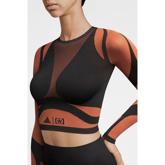 Wolford x Adidas Long Sleeve Top - XS - Sequoia/Black - Picture 4 of 5